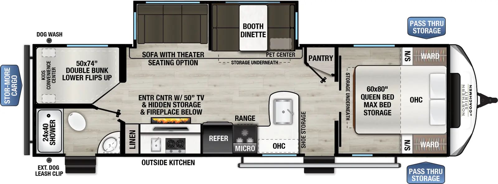 Northern-Spirit-2963BH-2026-plancher
